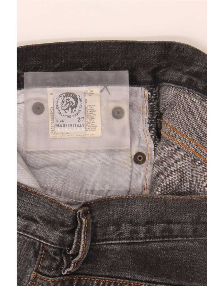 Jeans feminino diesel queimado W27 L32 algodão preto