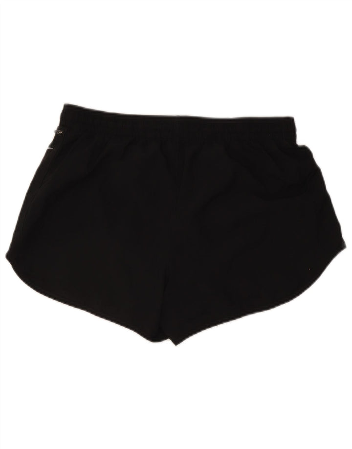 Shorts esportivos femininos Nike Dri Fit UK 14 grande poliéster preto