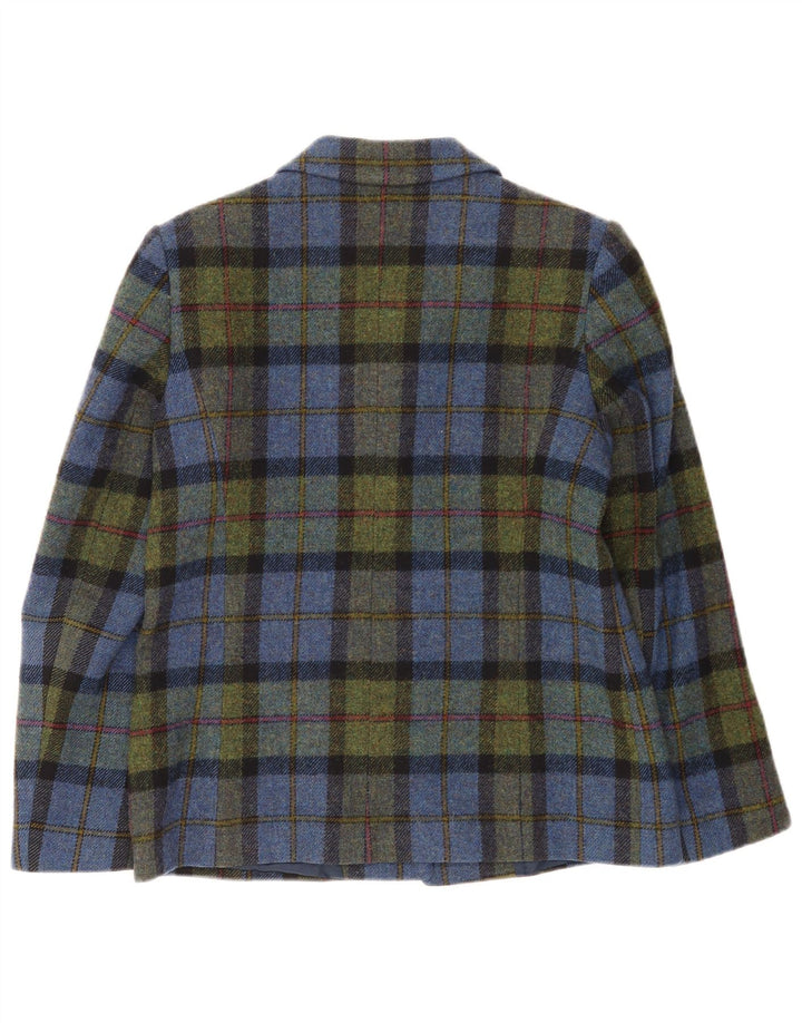 Jaqueta blazer feminina CLEMENT com 3 botões EU 38 xadrez médio multicolorido