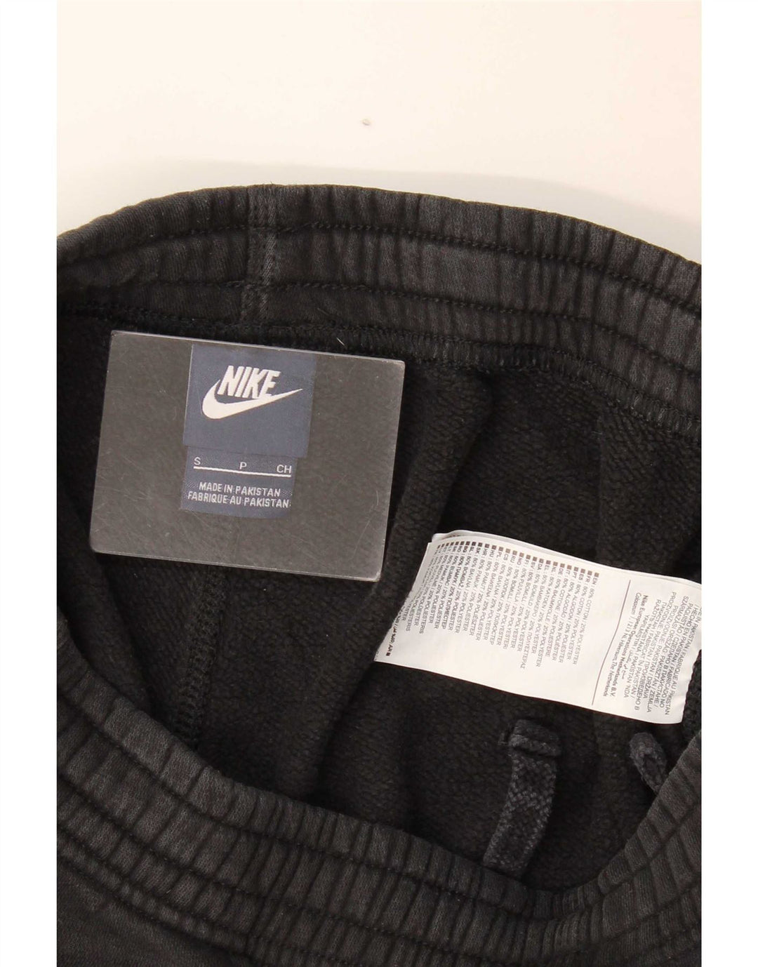Nike Mens Treino Calças Joggers Pequeno Algodão Preto