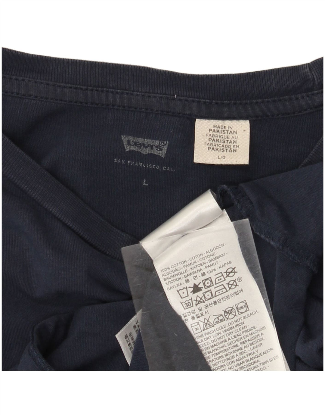 Camiseta gráfica masculina LEVI'S grande algodão azul marinho