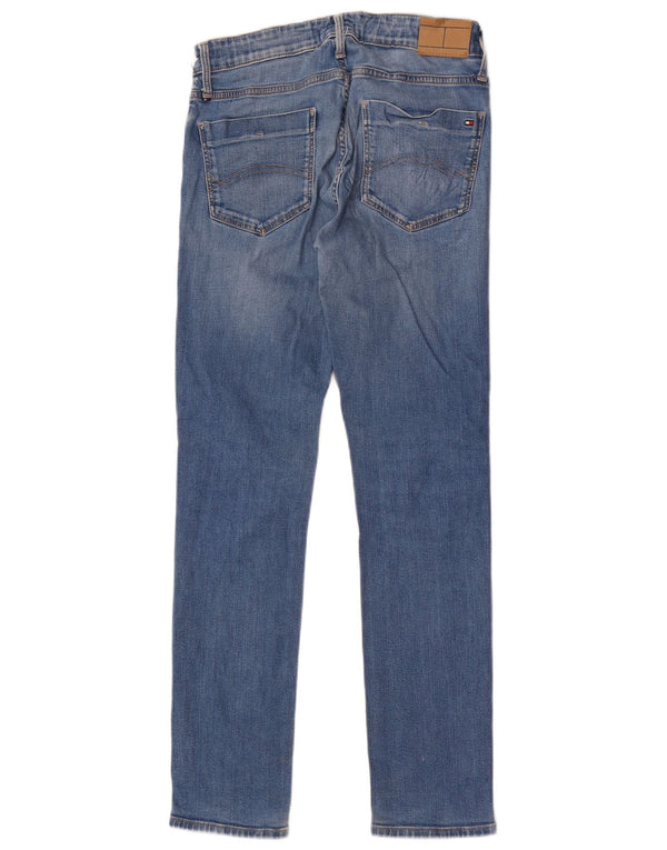 Tommy Hilfiger Meninos Jeans Slim 13-14 Anos W28 L30 Azul