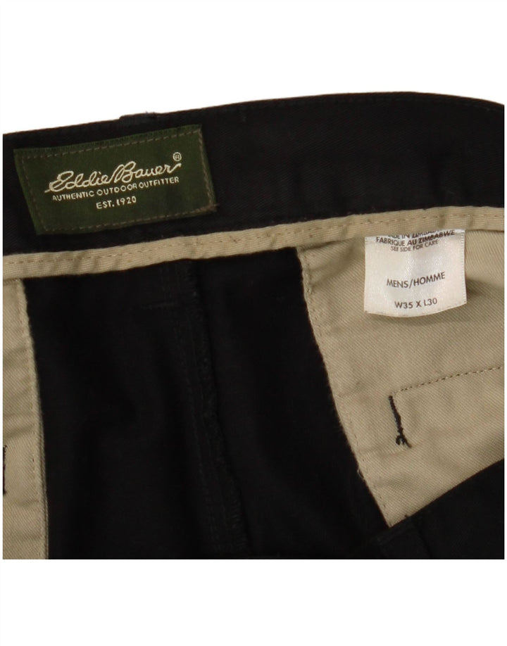 Calça Chino masculina EDDIE BAUER W35 L30 algodão preto
