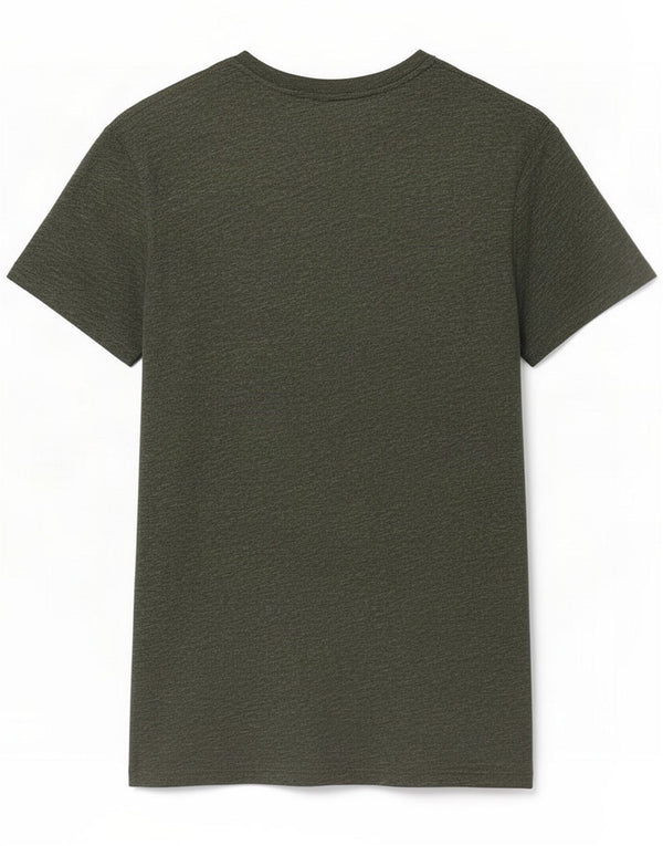 Jack Wills Camiseta masculina top médio cáqui algodão manchado