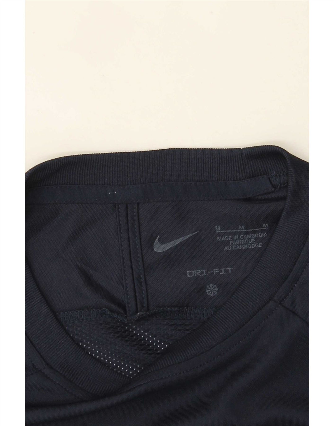 Camiseta masculina Nike Dri Fit Top médio azul marinho Colourblock