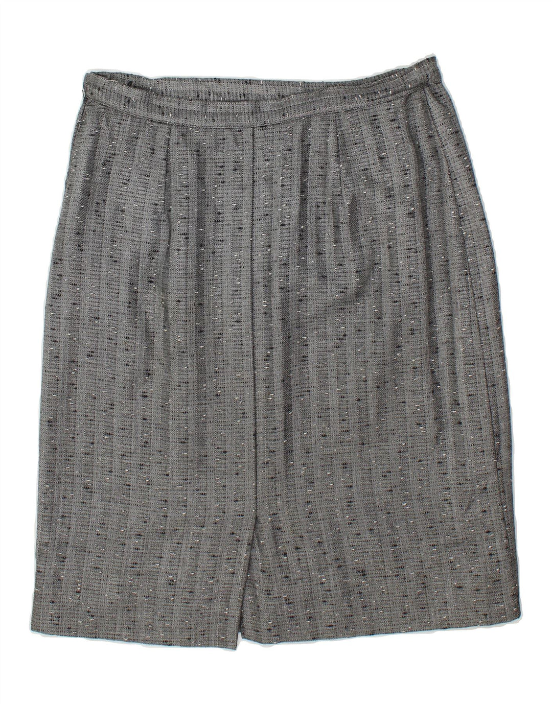 VINTAGE Womens Straight Skirt W34 Large Grey Spotted Vintage Vintage and Second-Hand Vintage from Messina Hembry 