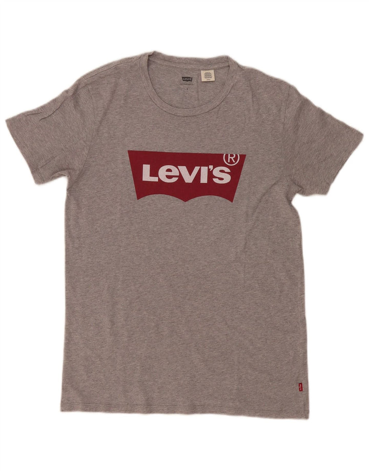 Camiseta gráfica masculina Levi's Top pequeno cinza manchado