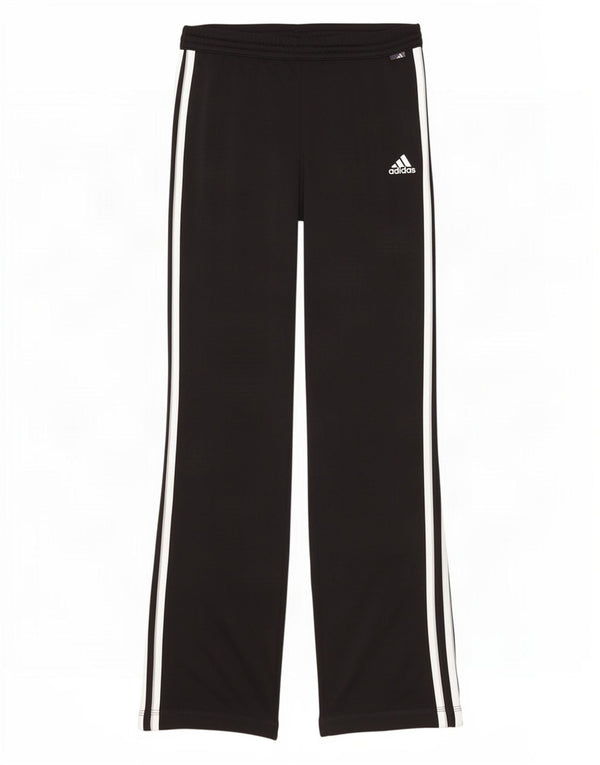 Calça de treino feminina Adidas UK 10 pequena poliéster preto