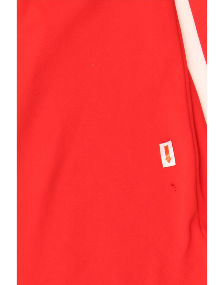 Moletom masculino Nike Dri Fit gráfico com zíper e gola alta vermelho