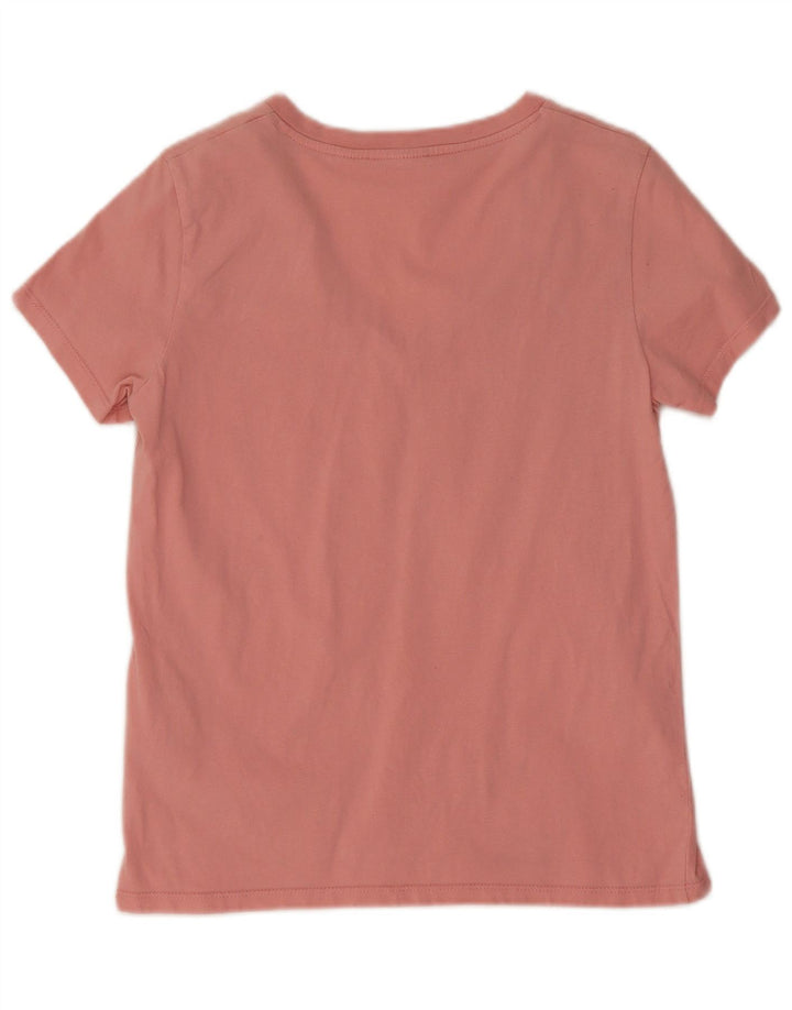 Camiseta feminina Levi's UK 10 pequena algodão rosa