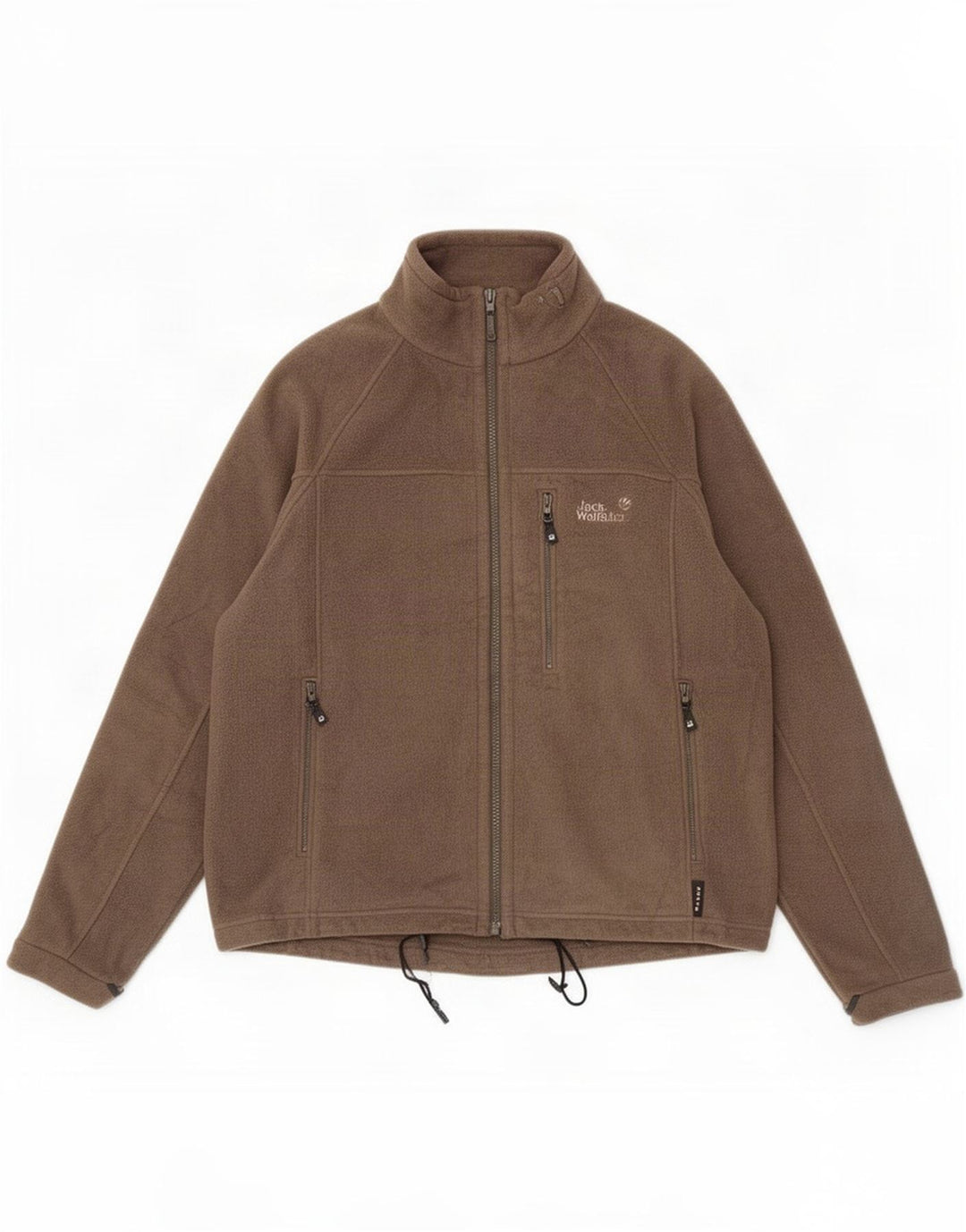 Jaqueta masculina de lã Jack Wolfskin Reino Unido 40/42 grande poliéster cáqui