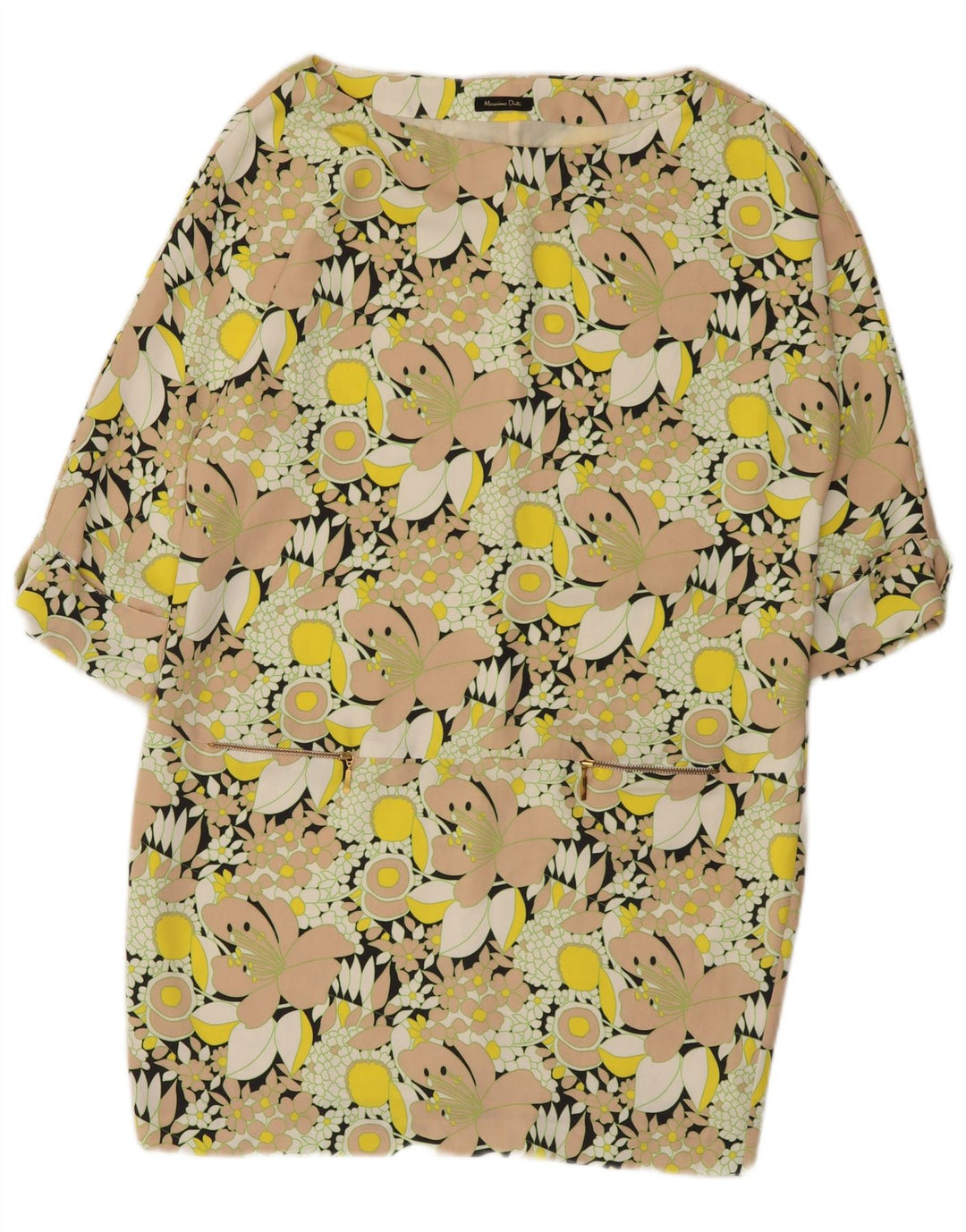 Vestido feminino Massimo Dutti EU 44 XL multicolorido floral