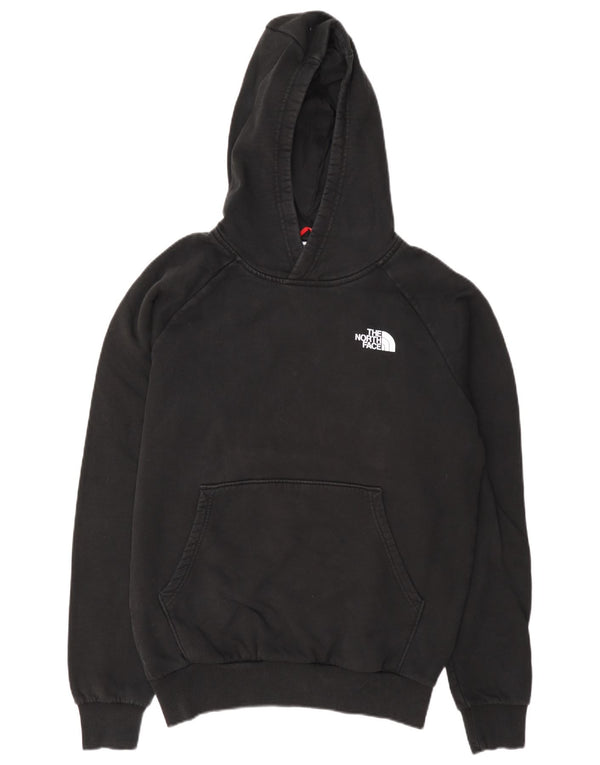 Suéter com capuz gráfico masculino The North Face médio algodão preto