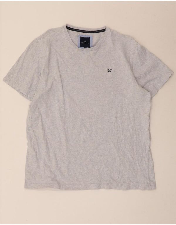 Camiseta masculina Crew Clothing Top XL algodão manchado azul