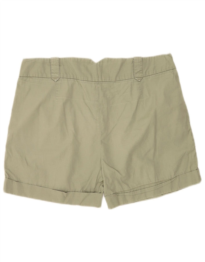 Zara Womens Pegged Chino Shorts Médio W28 Algodão Verde