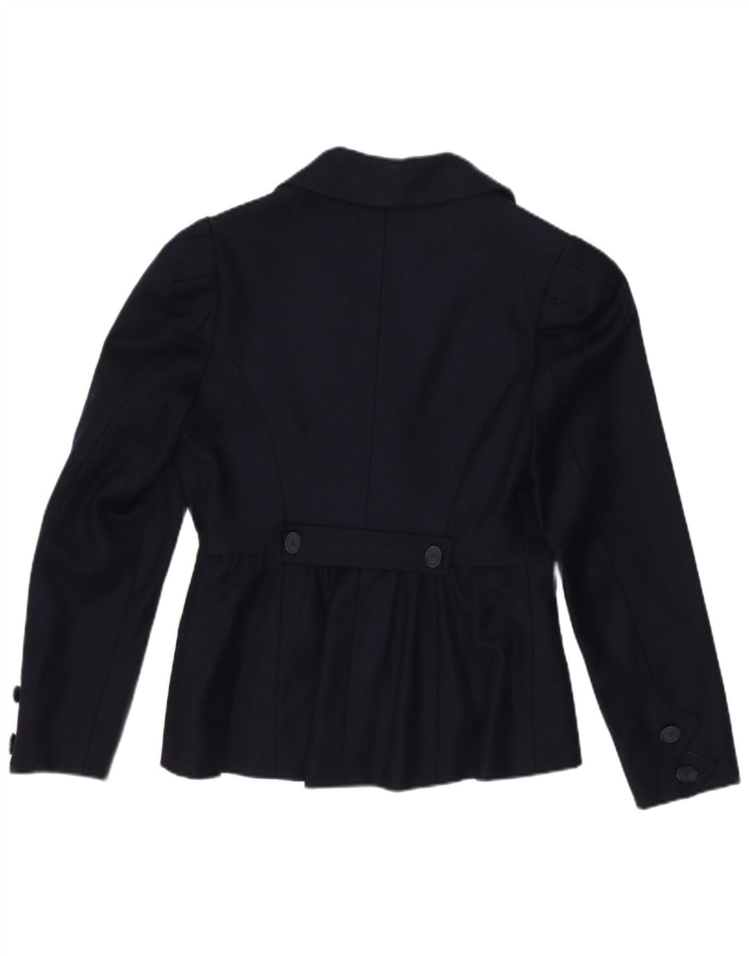 Jaqueta Blazer Vintage Feminina com 3 Botões Reino Unido 4 XS Azul Marinho