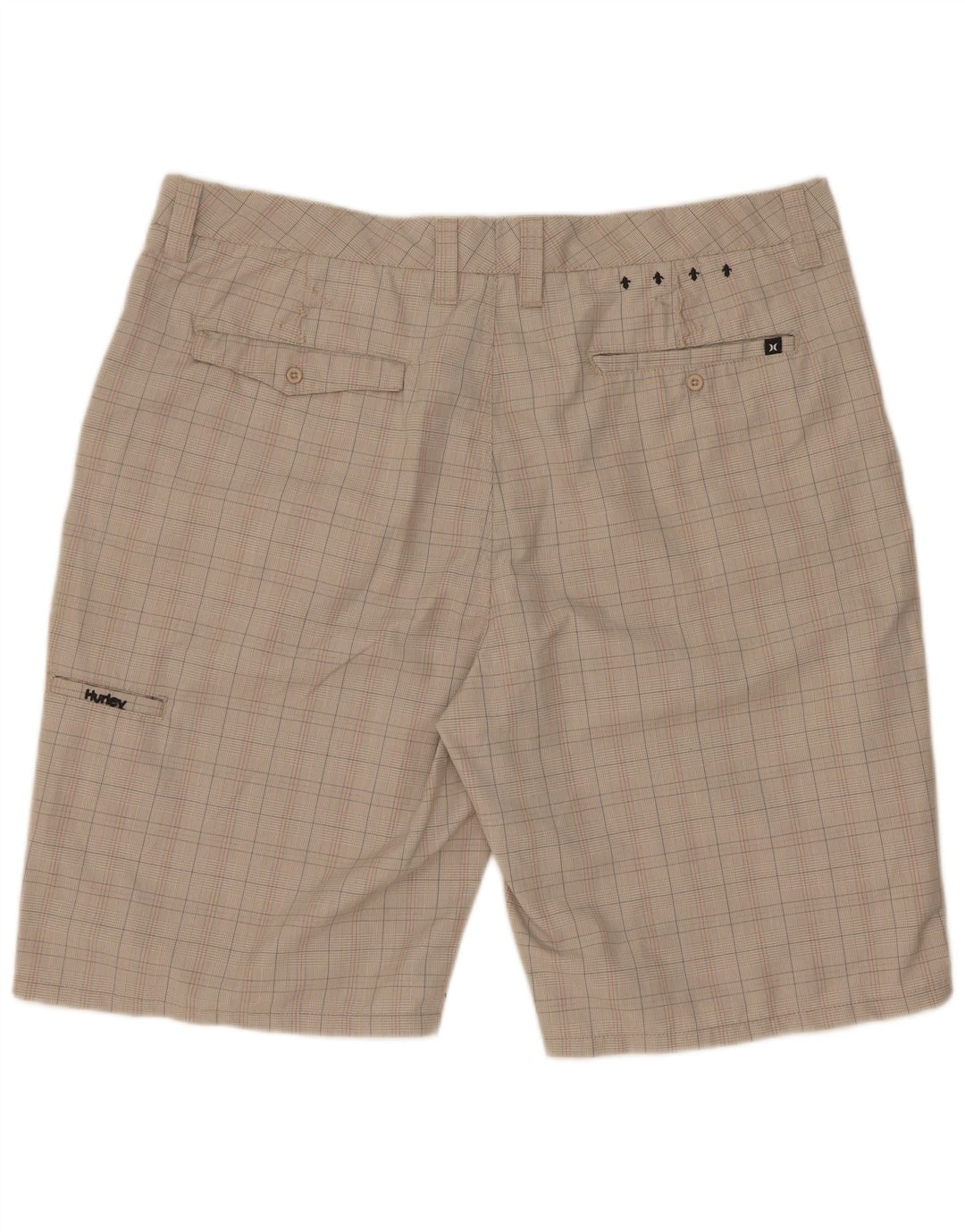 Shorts cargo masculino Hurley W38 XL cinza xadrez poliéster