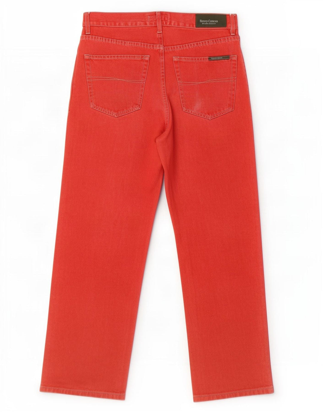 Calça jeans reta masculina Henry Cottons W31 L27 vermelha