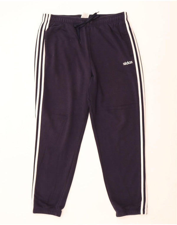 Calça de treino masculina Adidas Joggers XL azul marinho algodão