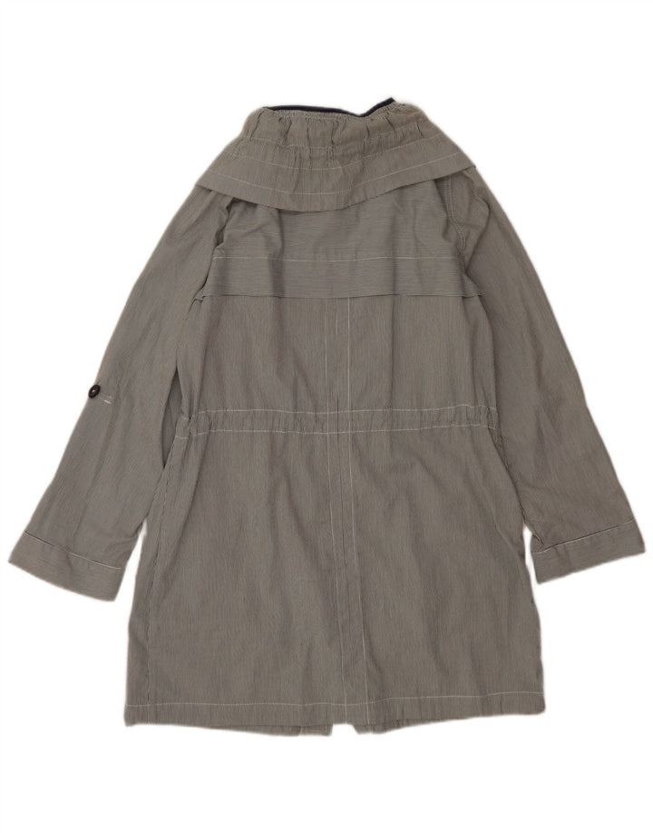 Trench coat feminino oversized Marks & Spencer Reino Unido 10 listras cinza pequenas