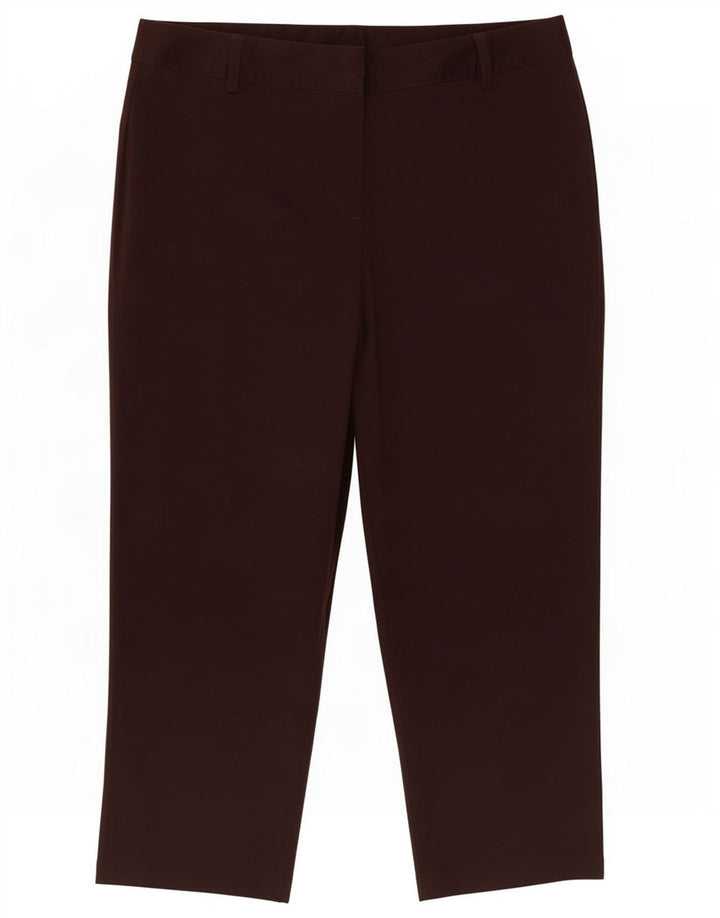 Calça capri feminina Marks & Spencer W32 L22 marrom