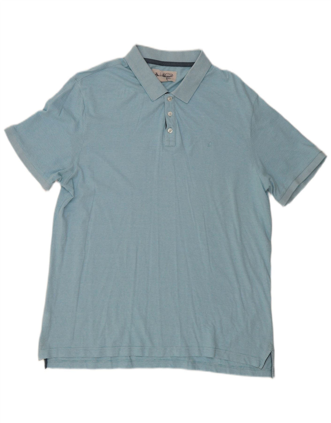 Camisa polo masculina Penguin 2XL algodão azul