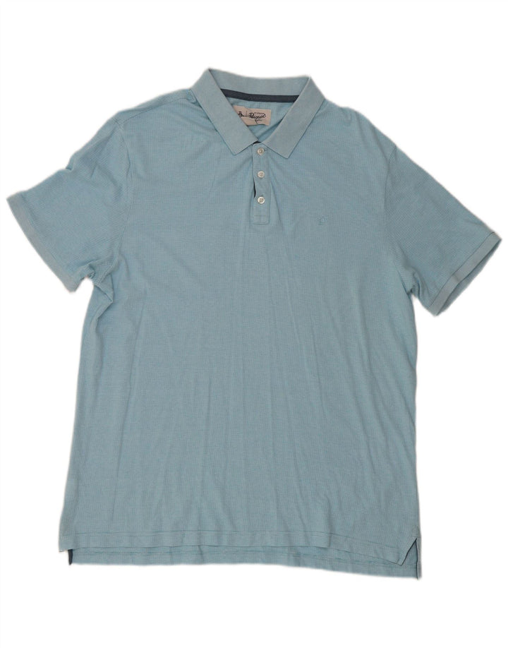 Camisa polo masculina Penguin 2XL algodão azul
