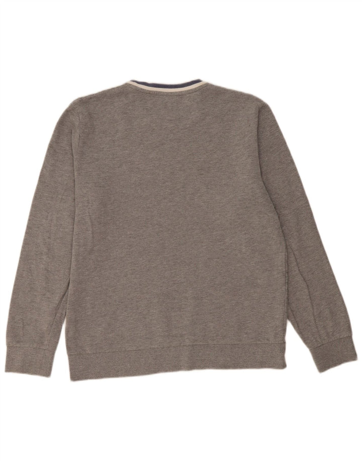 Jack & Jones moletom masculino jumper grande algodão cinza