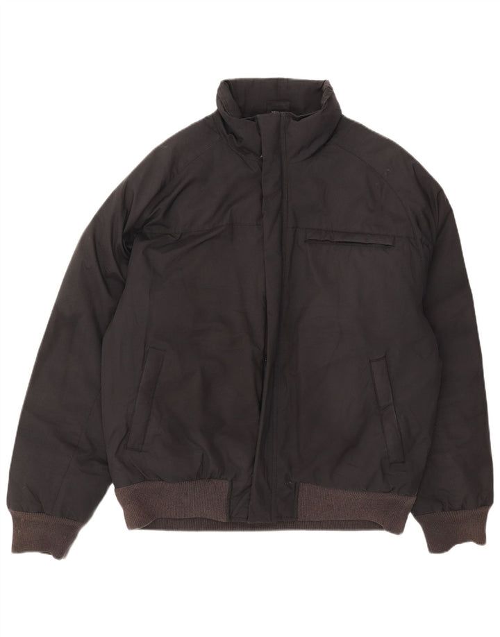 Adidas Mens Bomber Jacket UK 40 Grande Poliéster Preto