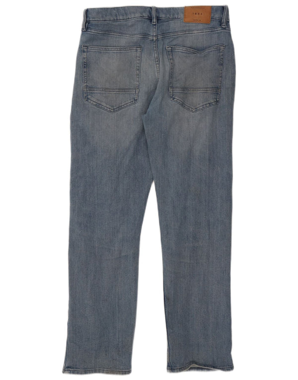 Jeans retos masculinos Marks & Spencer W32 L29 algodão azul