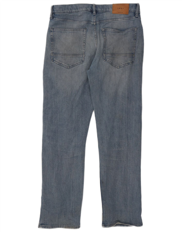 Jeans retos masculinos Marks & Spencer W32 L29 algodão azul