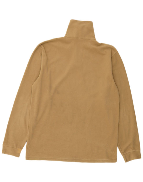 Jumper masculino Champion de lã com zíper e gola XL poliéster bege