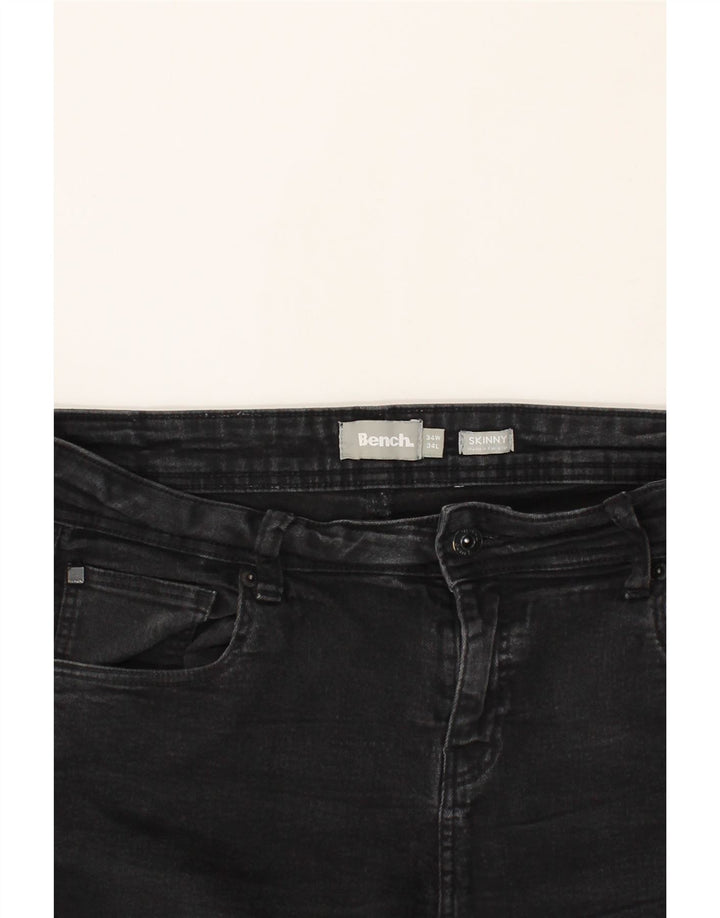 Jeans skinny feminino BENCH W34 L34 algodão preto