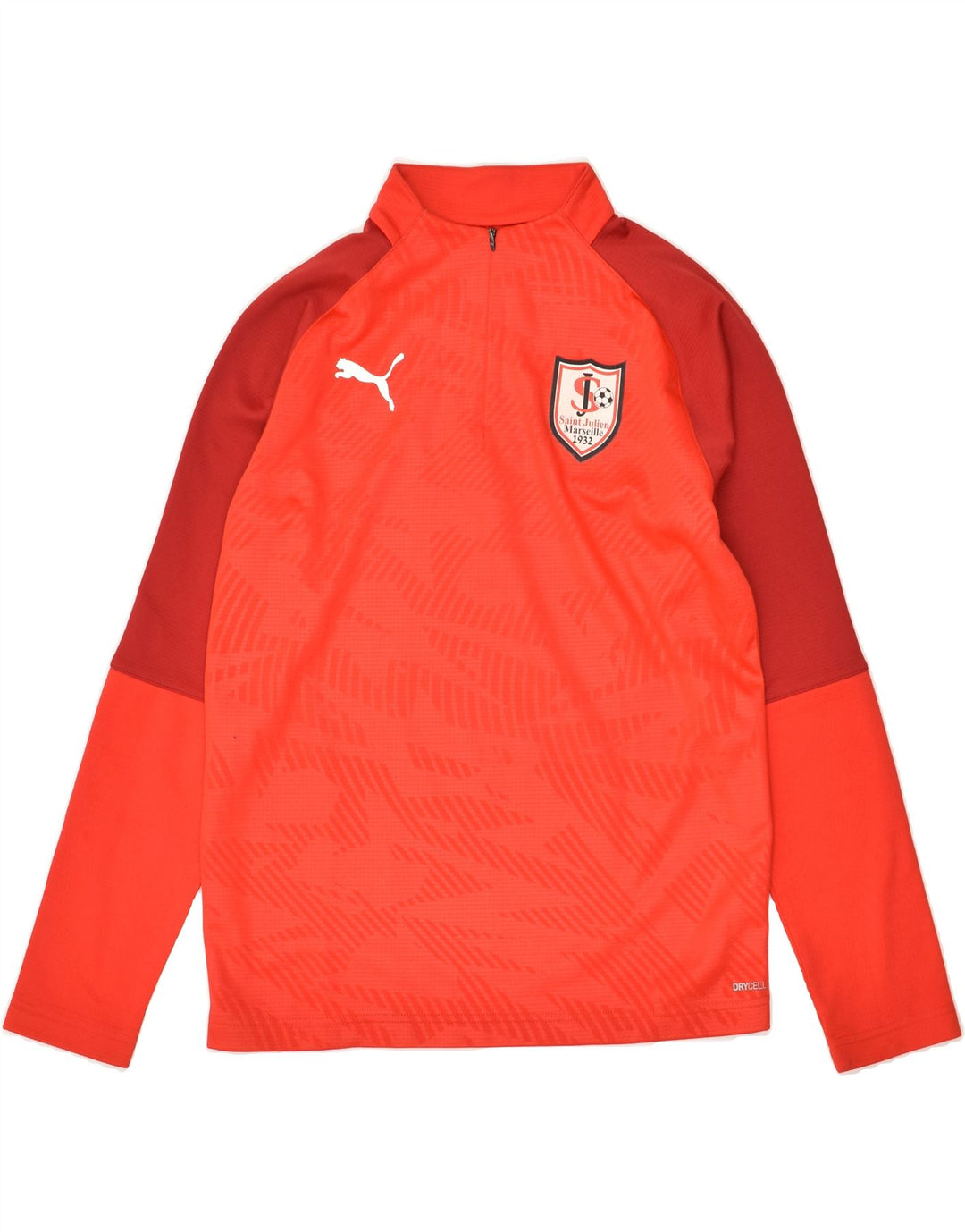 PUMA Boys Graphic Pullover Tracksuit Top 13-14 Years Red Polyester | Vintage Puma | Thrift | Second-Hand Puma | Used Clothing | Messina Hembry 