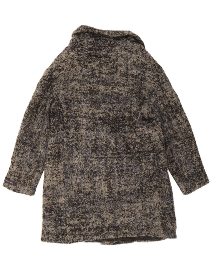 Casaco feminino Marks & Spencer com peito duplo Reino Unido 12 cinza médio manchado