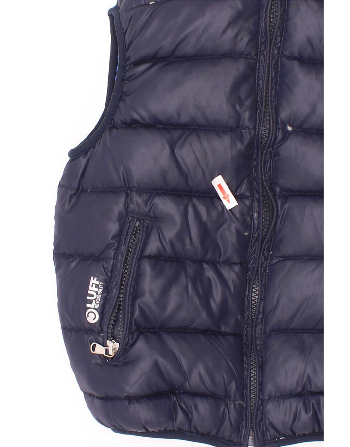 Colete acolchoado reversível North Sails Boys 3-4 anos azul marinho poliéster