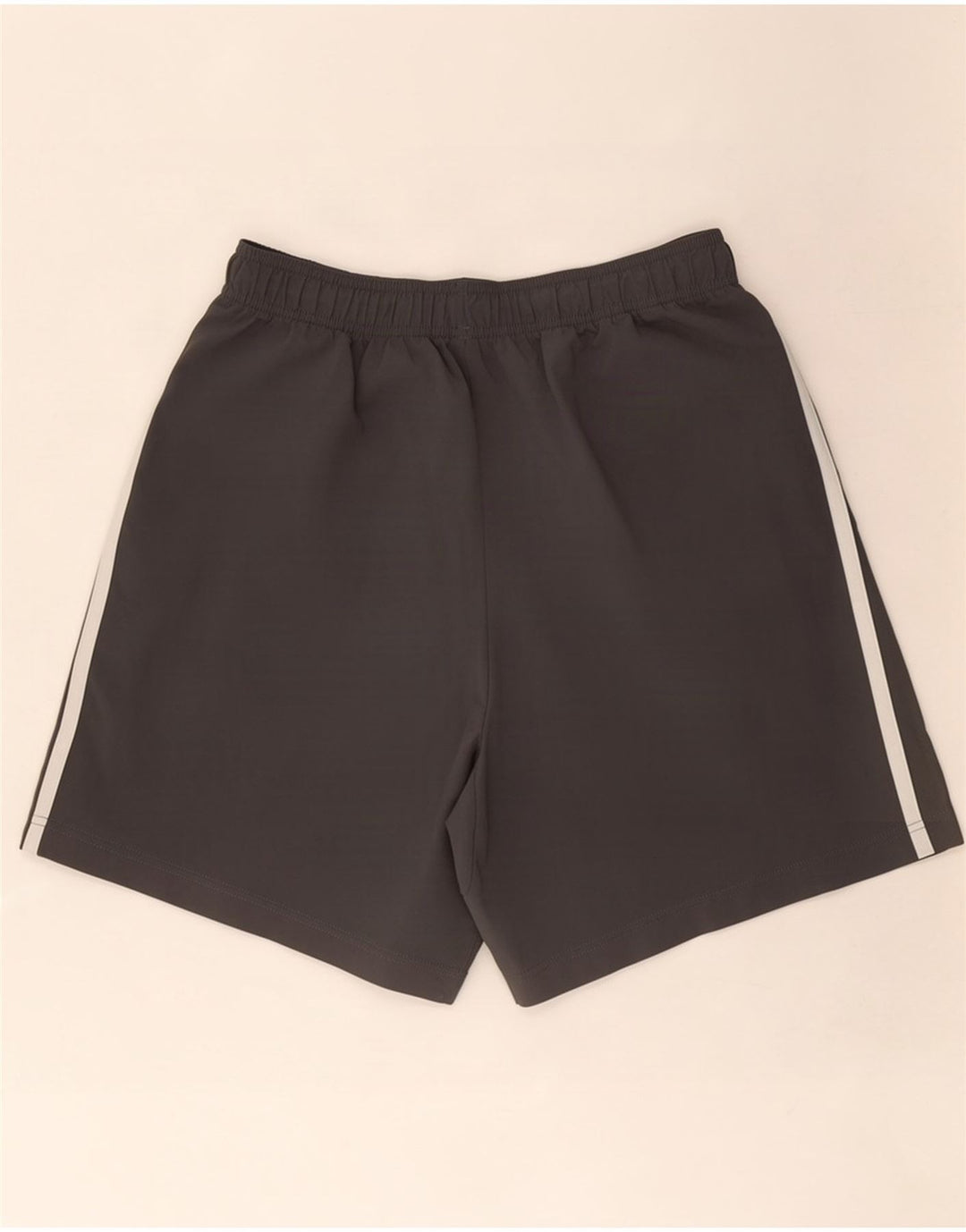 Shorts esportivos masculinos Adidas grande poliéster cinza