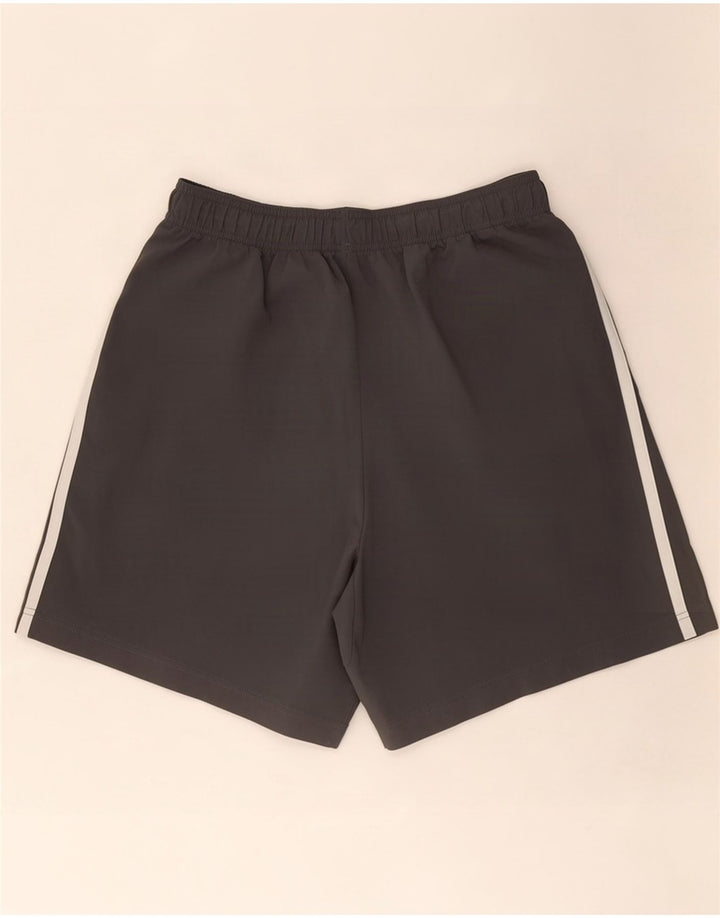 Shorts esportivos masculinos Adidas grande poliéster cinza