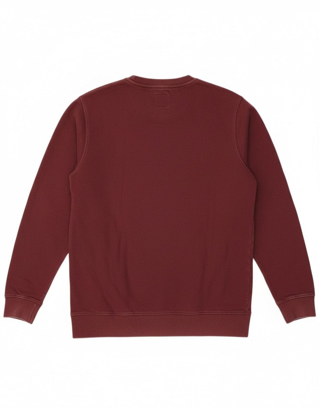 Vans Mens Graphic Moletom Jumper Pequeno Algodão Borgonha
