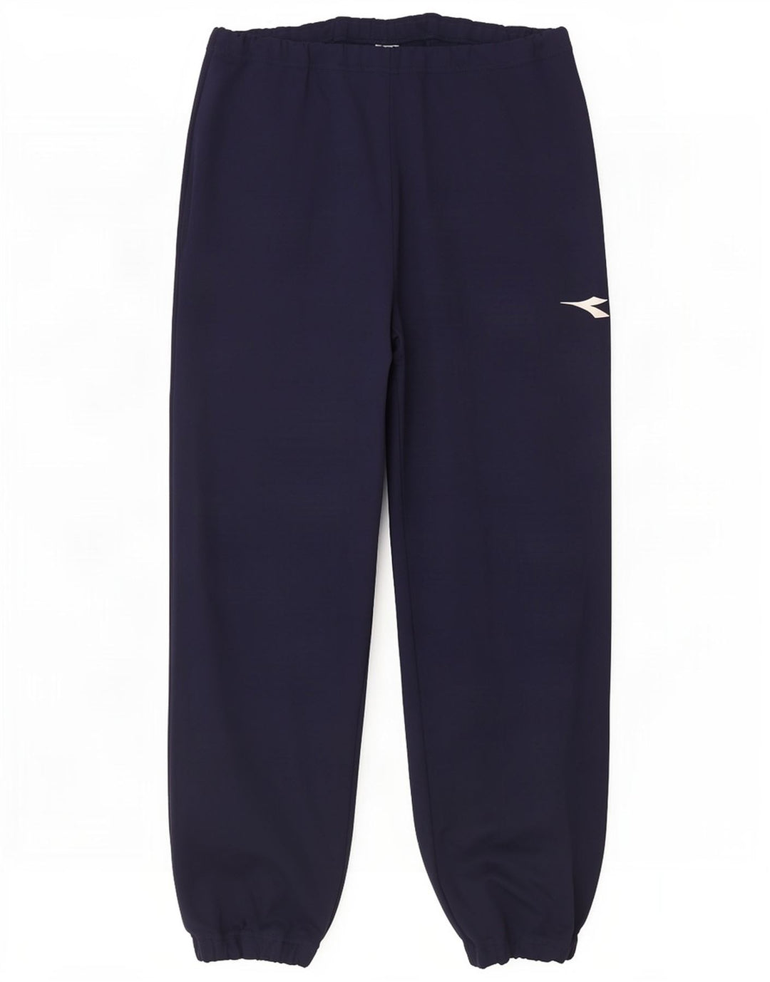 Calça de treino masculina Diadora Joggers grande poliéster azul marinho