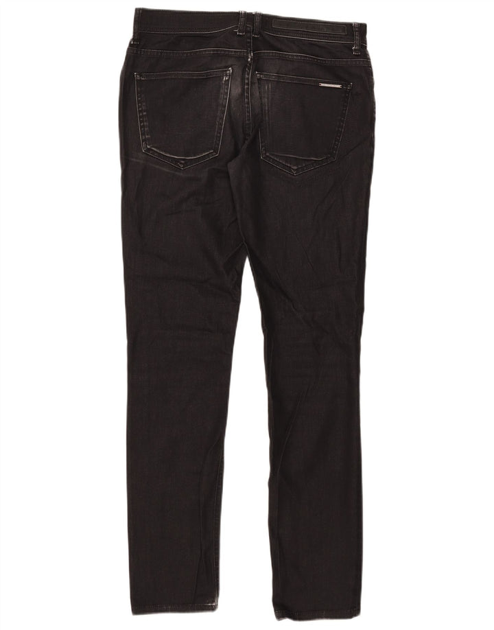 Zara Mens Slim Jeans EU 40 Médio W31 L31 Algodão Preto