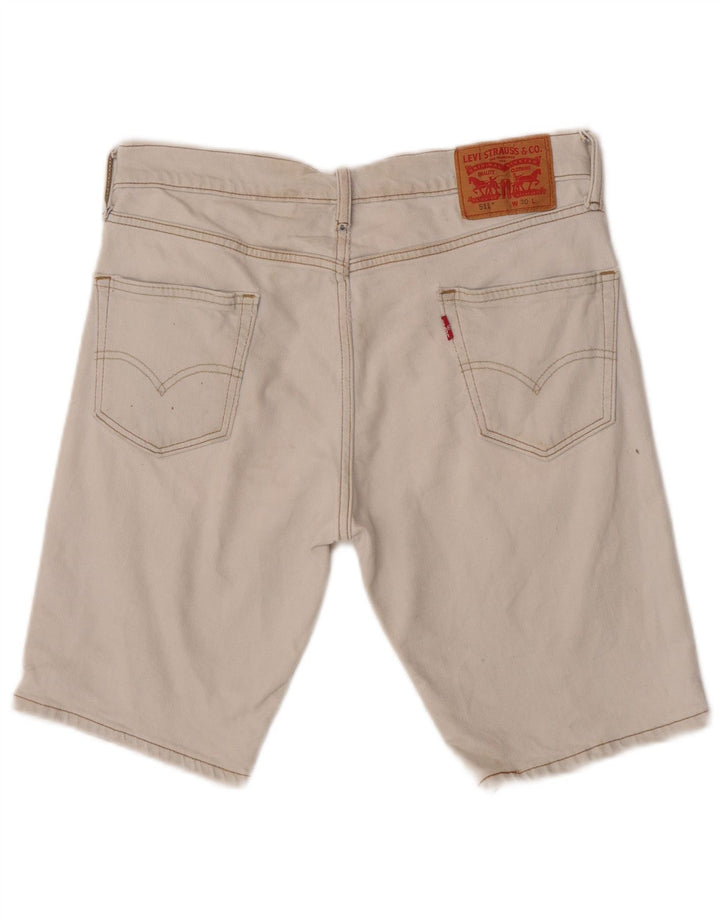 Shorts jeans masculino 511 Levi's W30 azul médio algodão