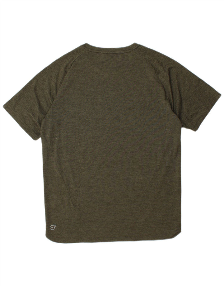 Puma Mens Graphic T-Shirt Top Pequeno Poliéster Cáqui