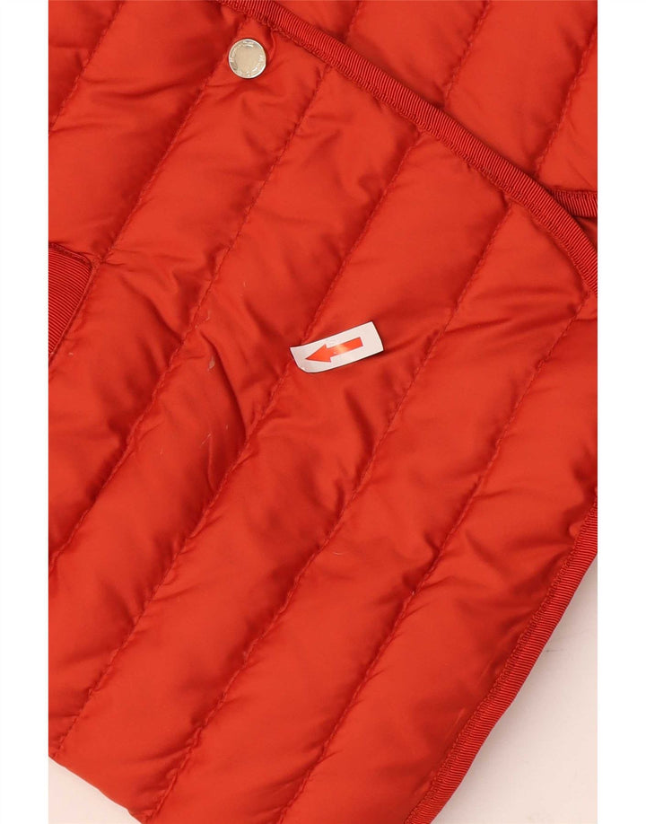 Jaqueta acolchoada feminina Massimo Dutti UK 16 grande laranja