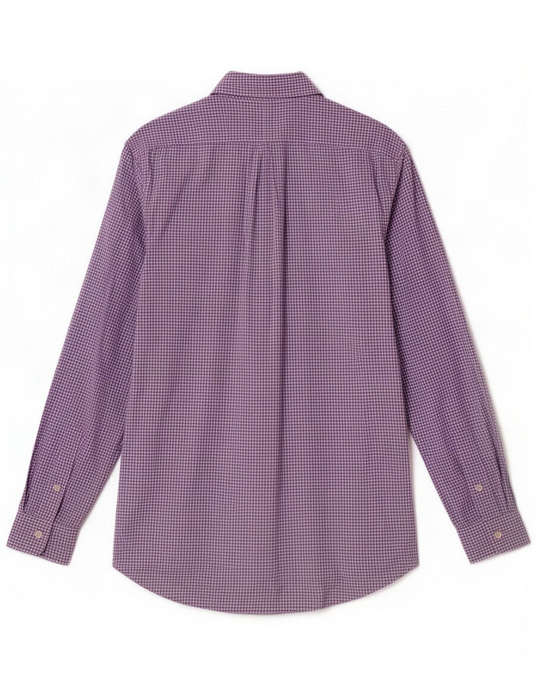 Polo Ralph Lauren Camisa masculina média roxa algodão guingão