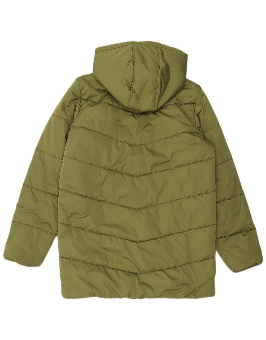 Casaco acolchoado com capuz feminino Vans UK 16 grande verde