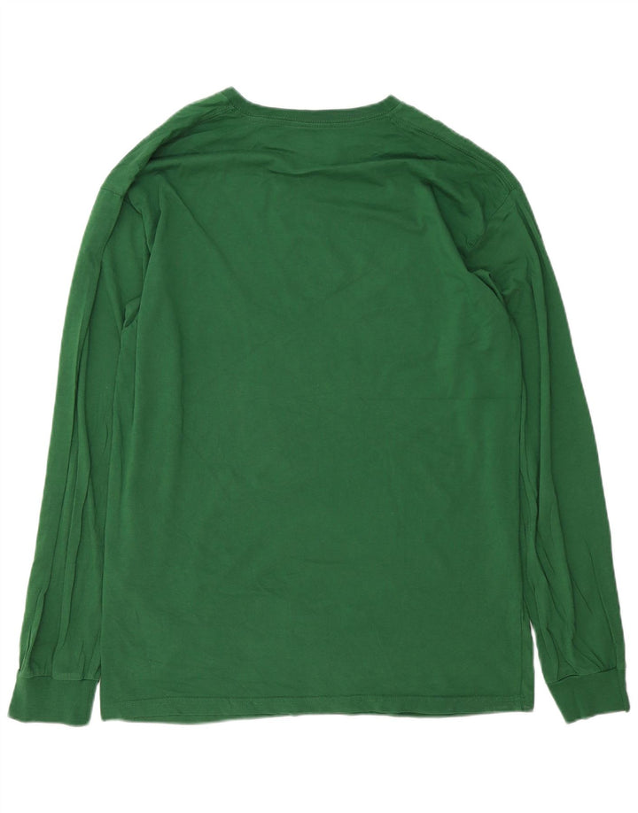 Vans Masculino Classic Fit Top Manga Longa Grande Algodão Verde