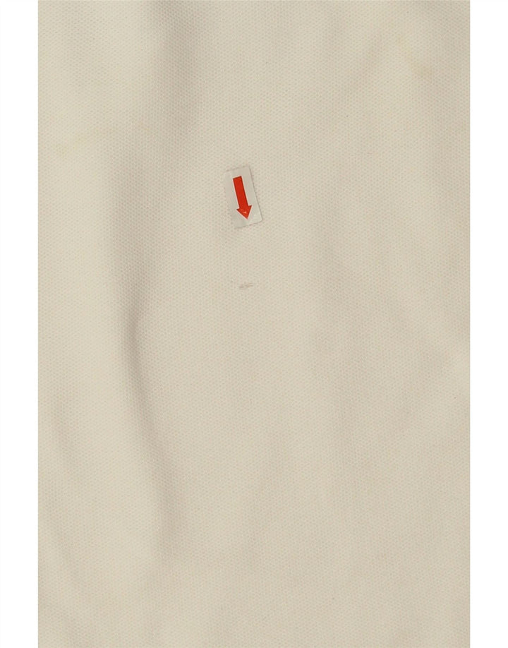 Camisa polo masculina Slam grande algodão branco