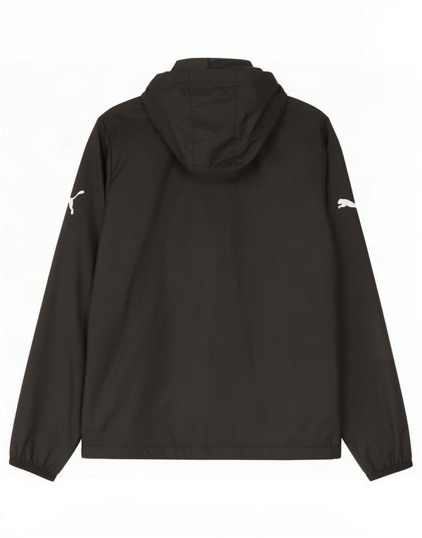 Jaqueta de chuva com capuz para meninos Puma 13-14 anos XL preto nylon