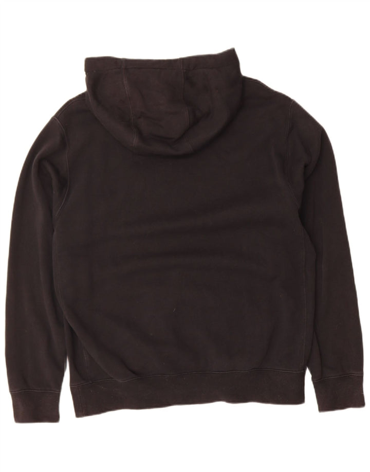 NIKE Mens Hoodie Jumper Médio Algodão Preto